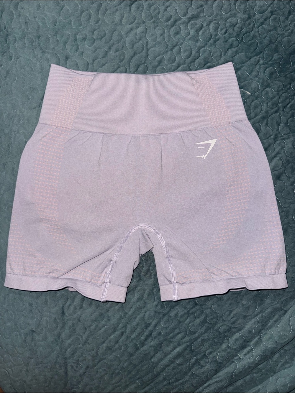 Gymshark Seamless High-Waist Bike Shorts in Light Lavender